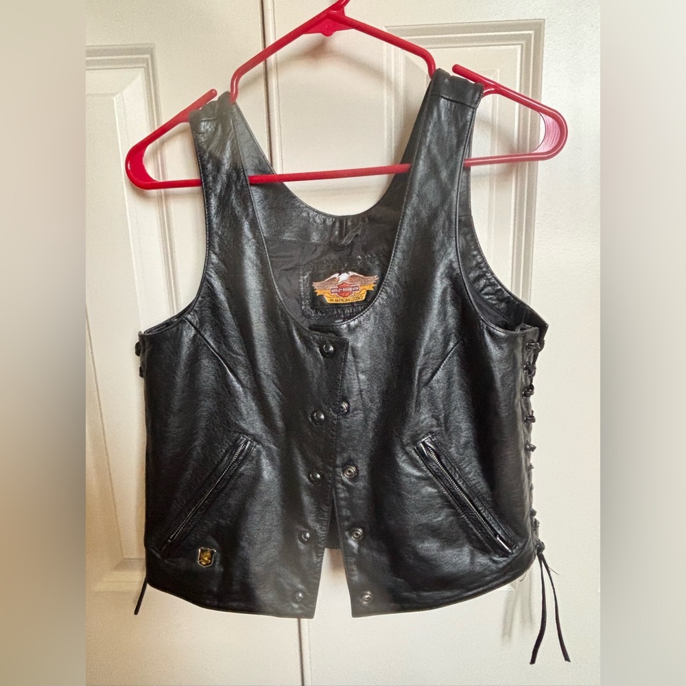 Harley-Davidson Women’s Black Leather Vest